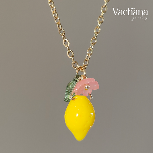 Sweet Yellow Lemon Necklace: United Kingdom